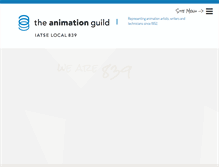 Tablet Screenshot of animationguild.org